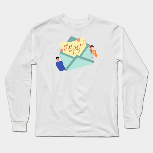 Love Letter Long Sleeve T-Shirt by After Daylight Project